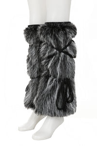 Fuzzy Leg Warmer Grey