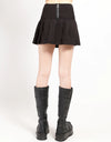 Mary Chain Pleated Blk Skirt