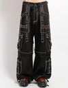 Interlace Pant Blk/Silver