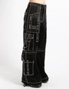 Interlace Pant Blk/Silver