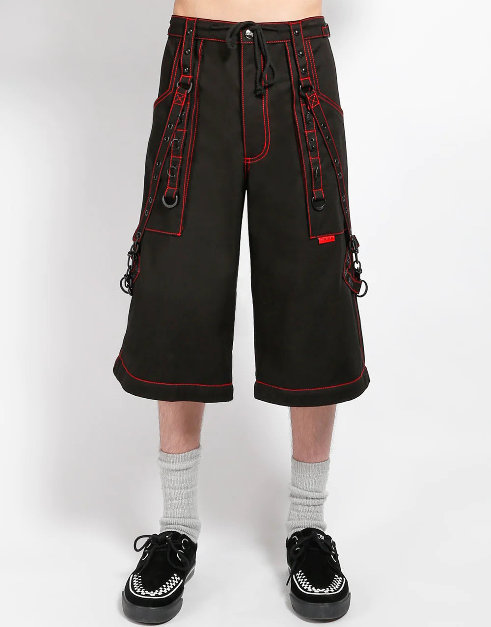 Super Stud Pant Blk/Red Stitch