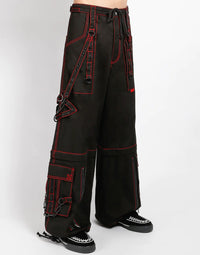 Super Stud Pant Blk/Red Stitch