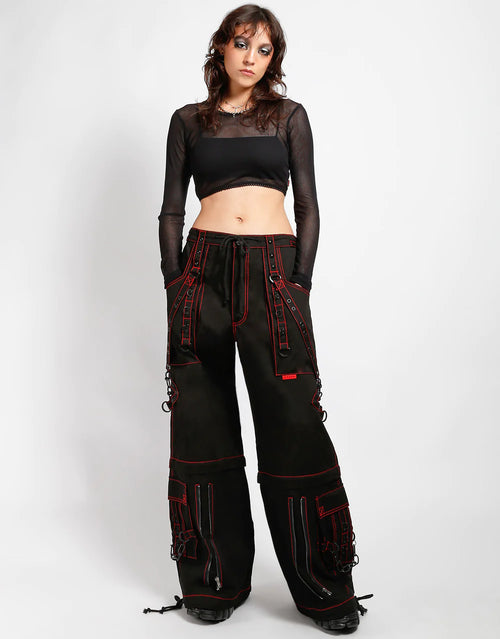 Super Stud Pant Blk/Red Stitch