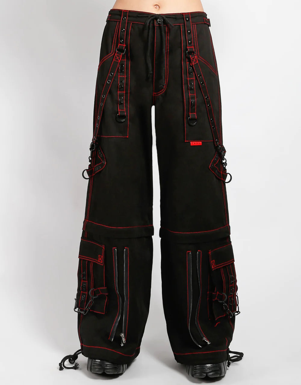 Super Stud Pant Blk/Red Stitch