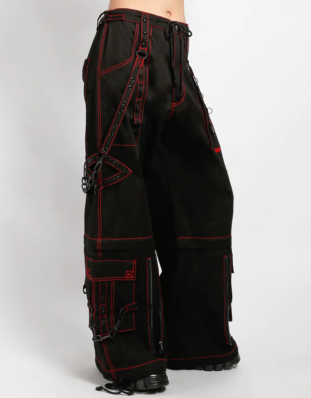 Super Stud Pant Blk/Red Stitch