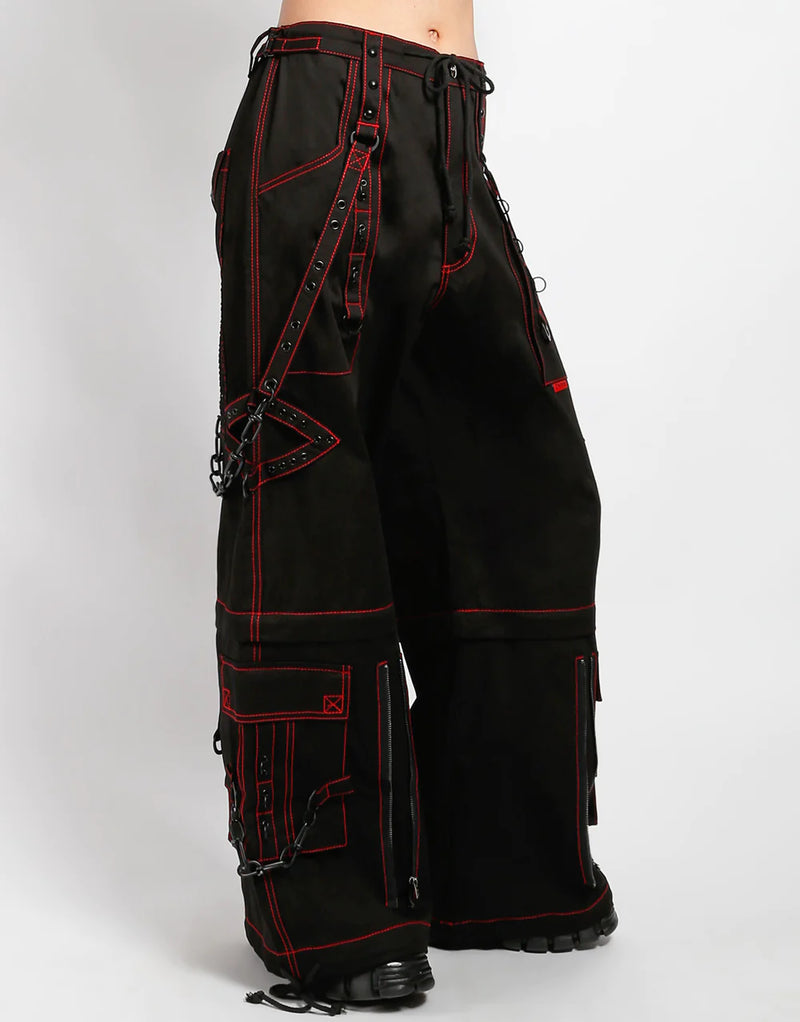 Super Stud Pant Blk/Red Stitch