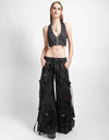 Ring Strap Pant Blk