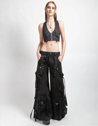 Ring Strap Pant Blk