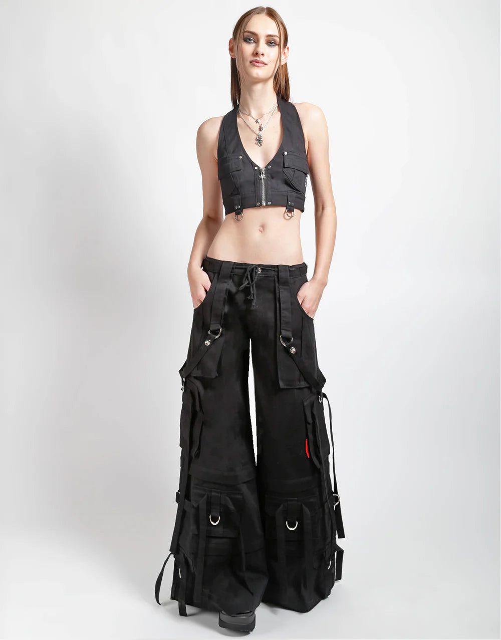 Ring Strap Pant Blk