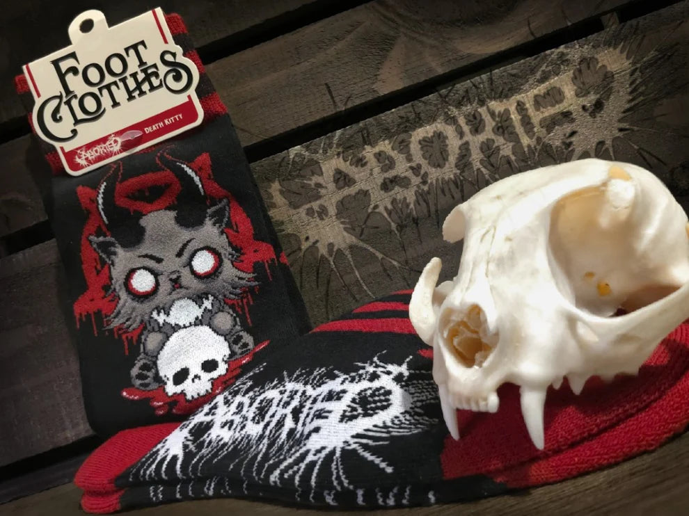 Aborted Death Kitty Crew Socks