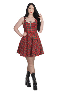 Addison Red Tartan Dress