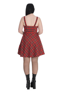 Addison Red Tartan Dress