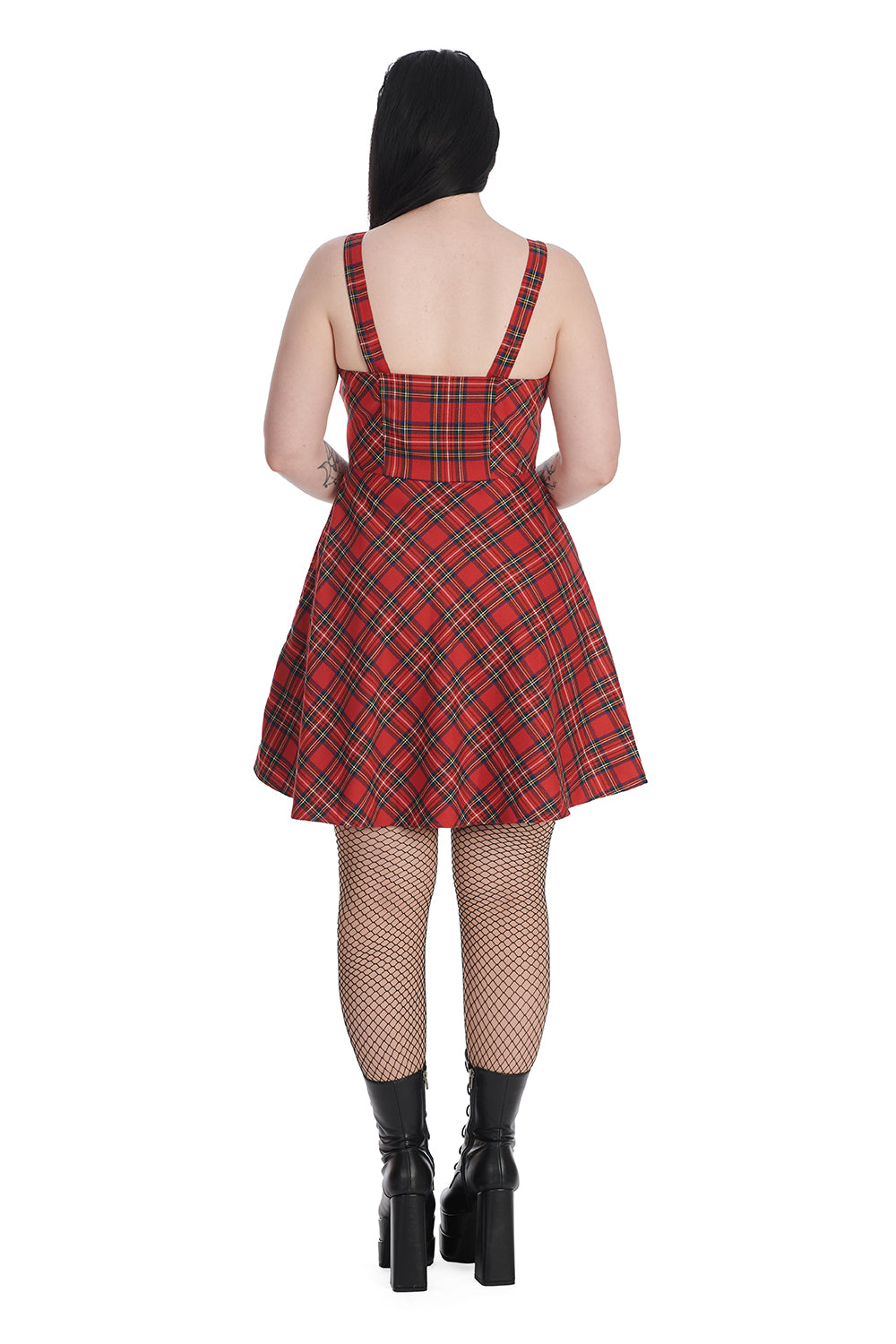Addison Red Tartan Dress