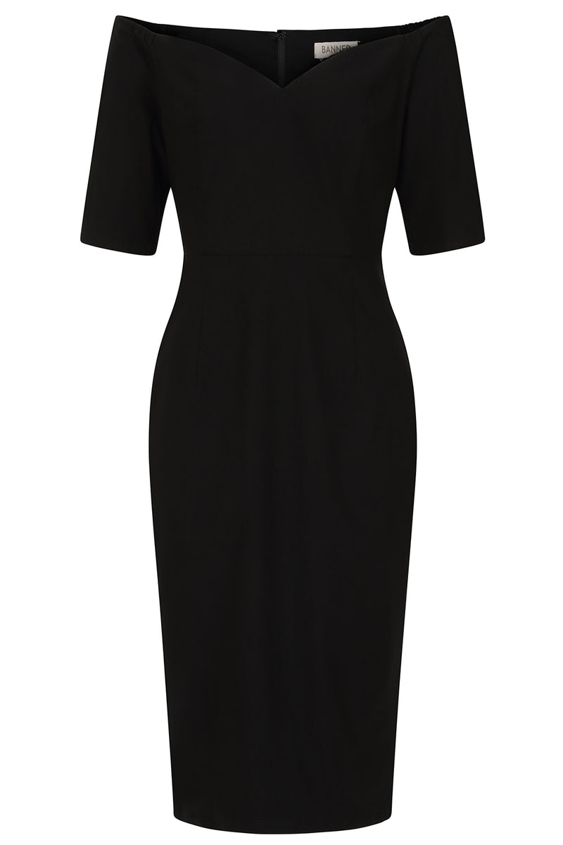 Amalia Pencil Dress Blk XXL