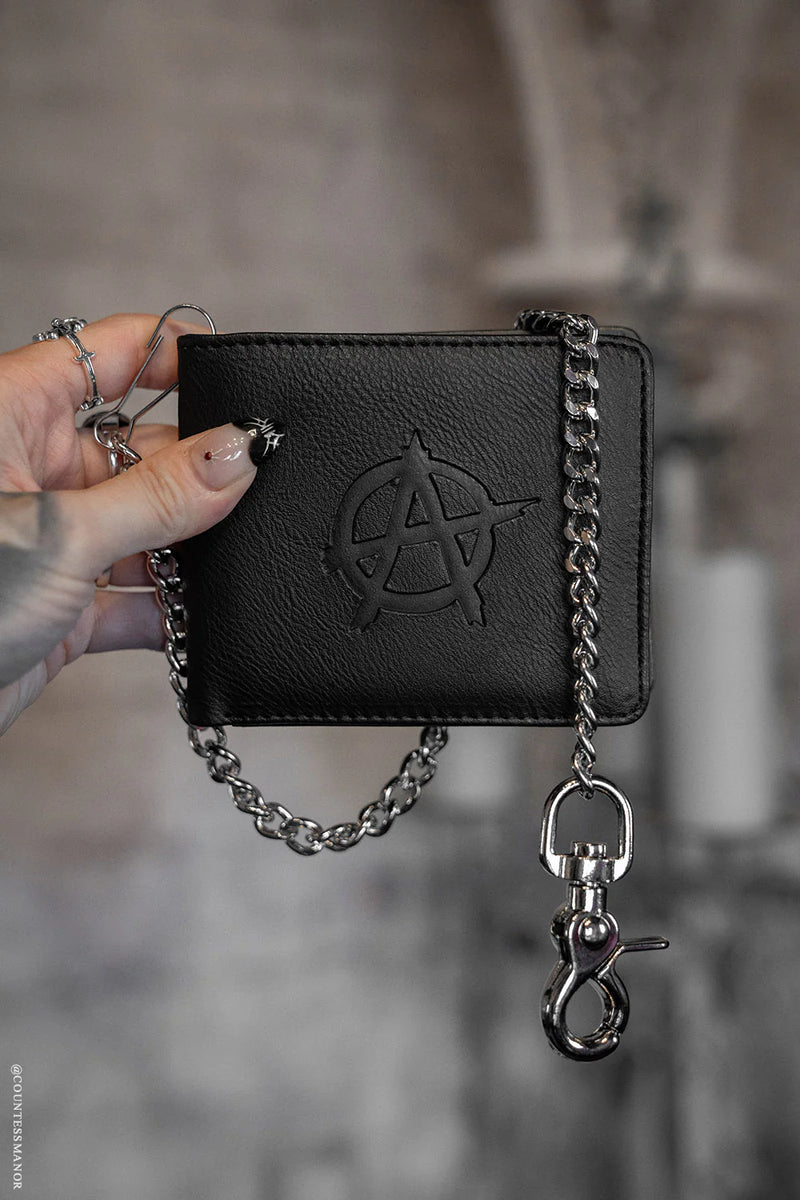 Anarchy Emboss BiFold W/ Chain