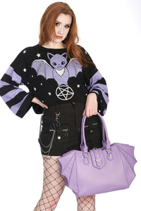 Annabelle Winged Handbag Lilac