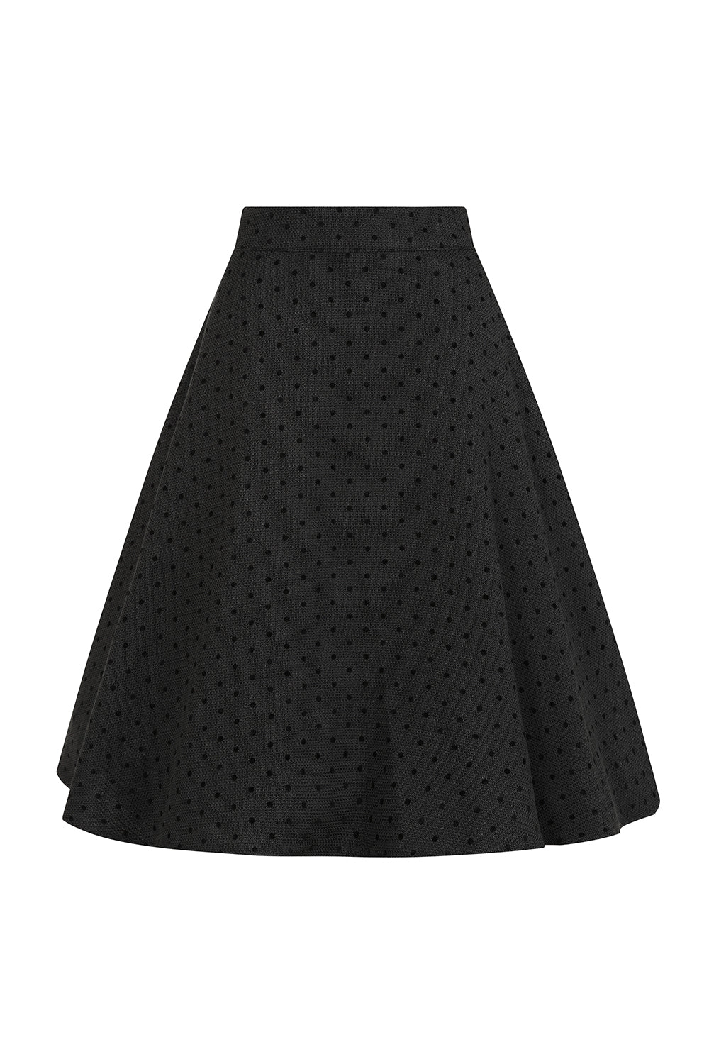 Annie Rose Spot Skirt Blk