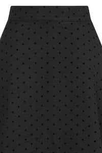 Annie Rose Spot Skirt Blk