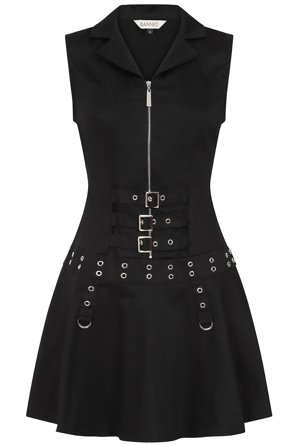 Astrid Black Buckle Dress