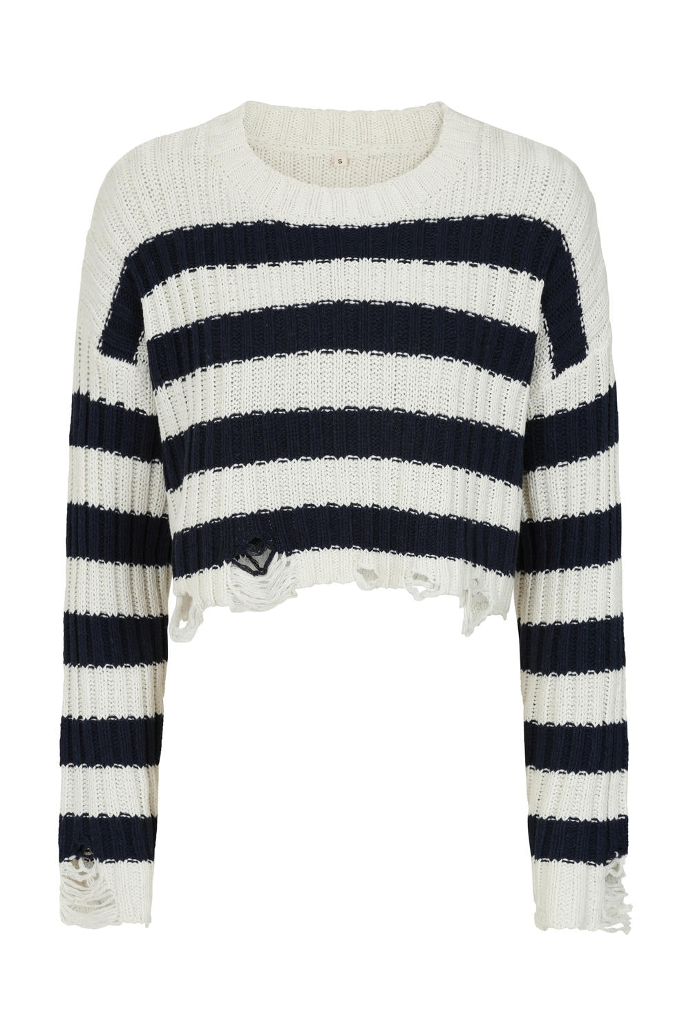 Astrid Knit Sweater Navy/White