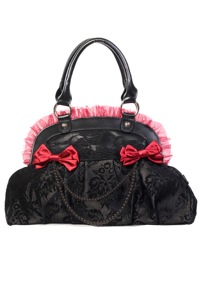 Reinvention Bag Blk/Red Bows