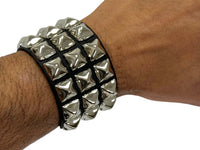BR 3 row pyramid buckle Blk