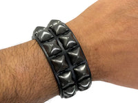 BR 2 row pyramid buckle Blk