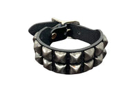 BR 2 row pyramid buckle Blk