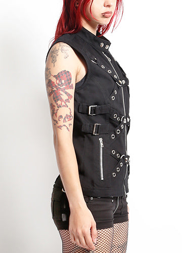 X Strap Power Vest Blk