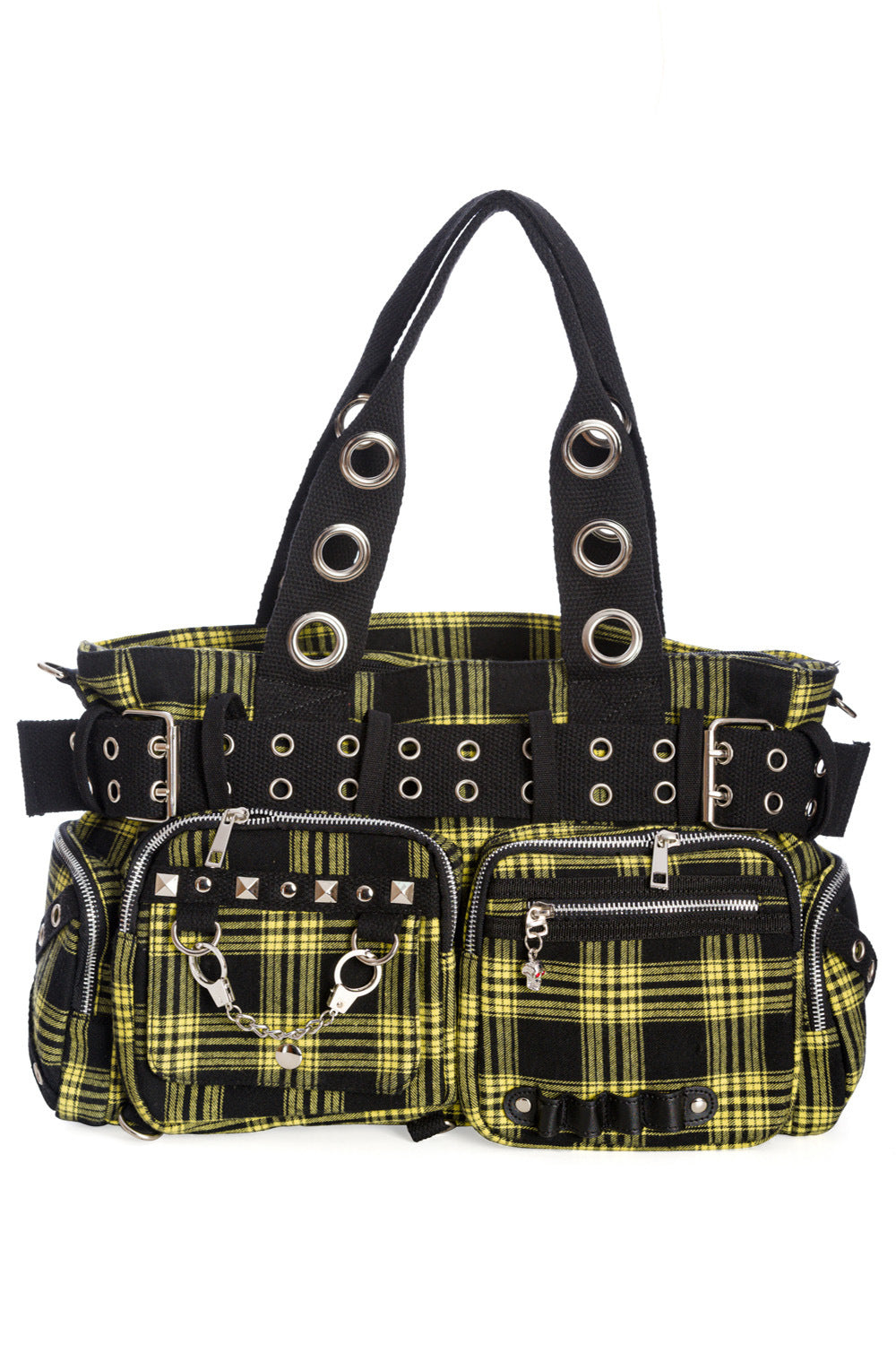 Handcuff Pocket Yellow Plaid