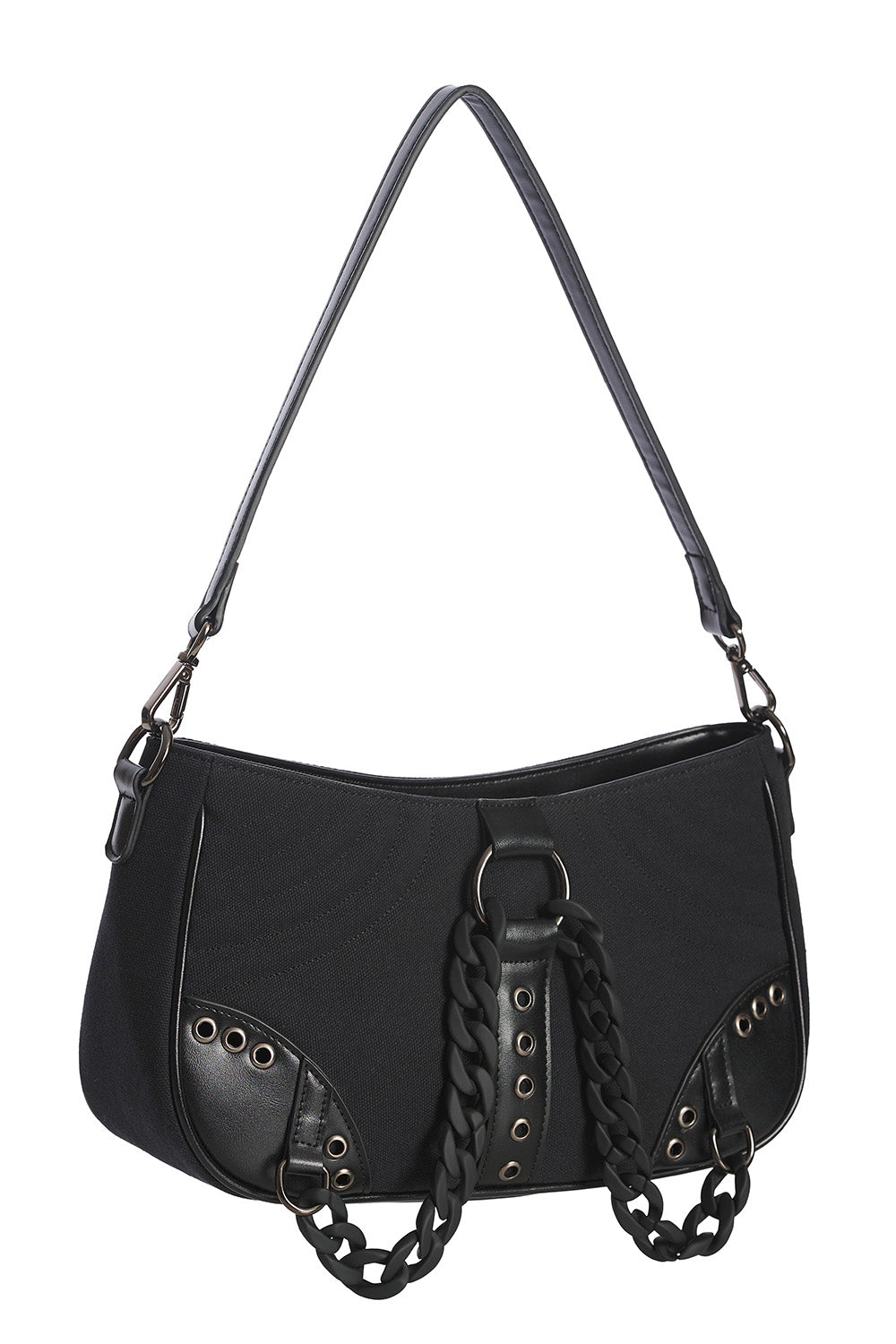 Earthwoem Chain Blk Handbag