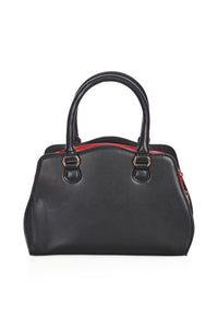 Black Poppy Polkadot Handbag