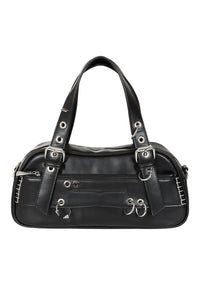 Grommet and Peircing Purse Blk