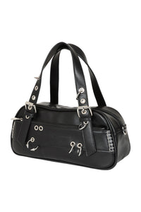 Grommet and Peircing Purse Blk