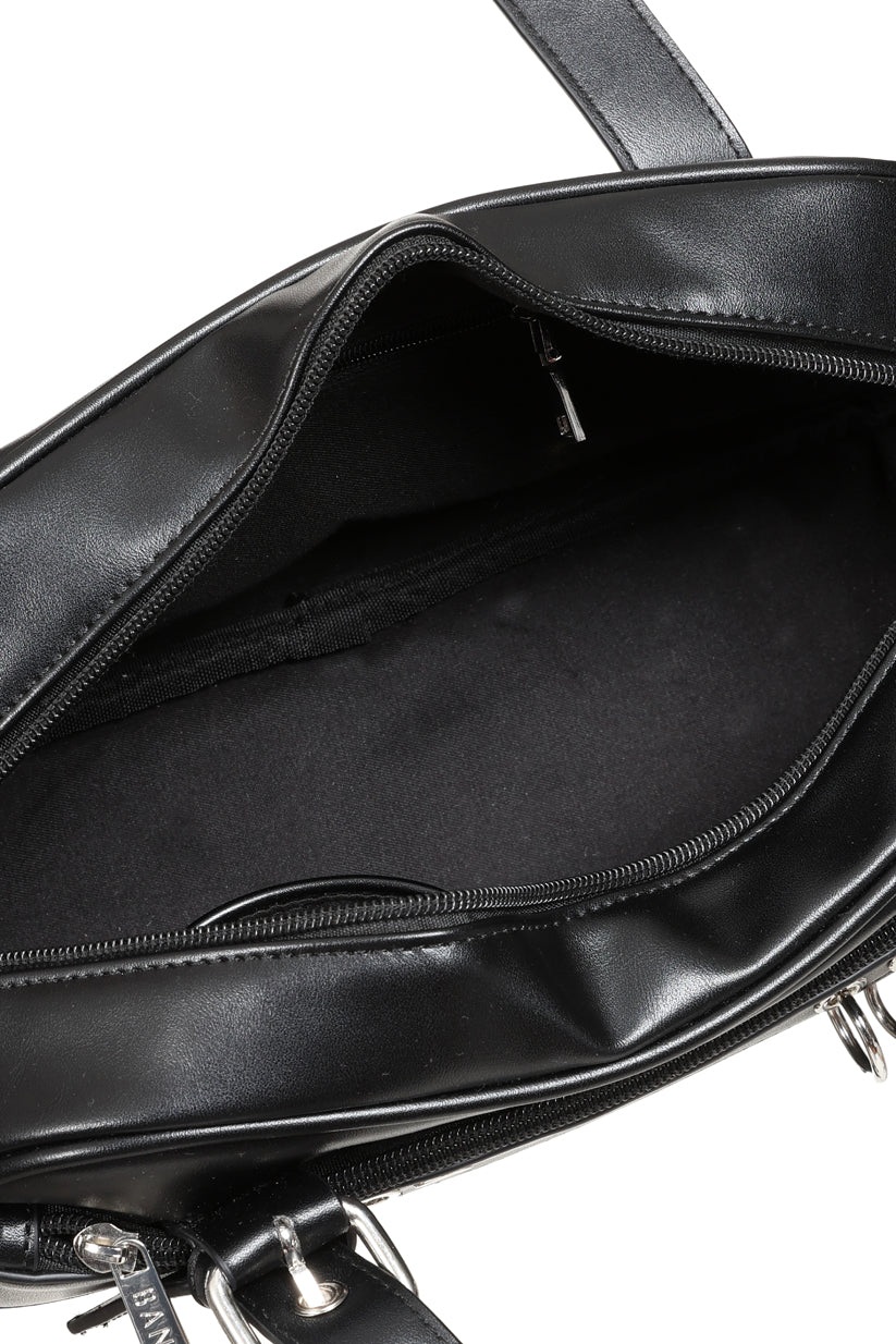 Grommet and Peircing Purse Blk