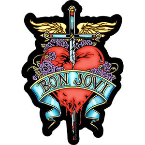 Bon Jovi Heart Dagger Sticker