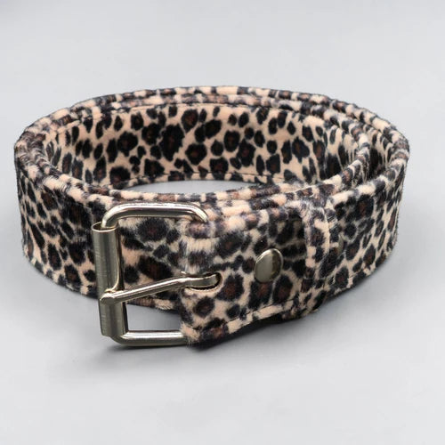 1 3/4" Fuzzy Brown Leo Belt