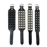 BR 3 row pyramid buckle Blk