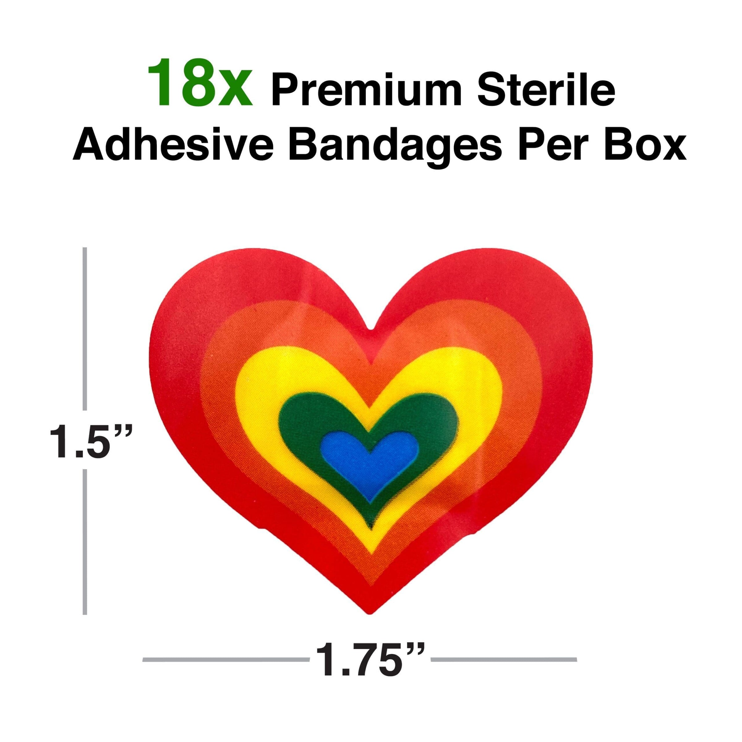 Bandages-Rainbow Heart Bandage