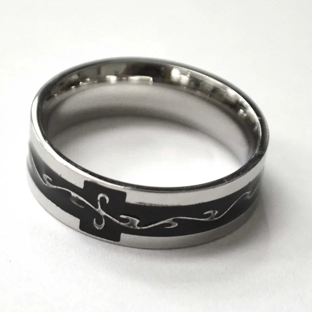 Band w/blk Filigree Middle