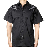 Bat Bone Western Shirt White