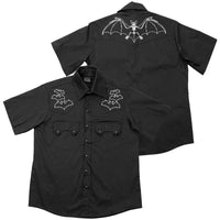 Bat Bone Western Shirt White