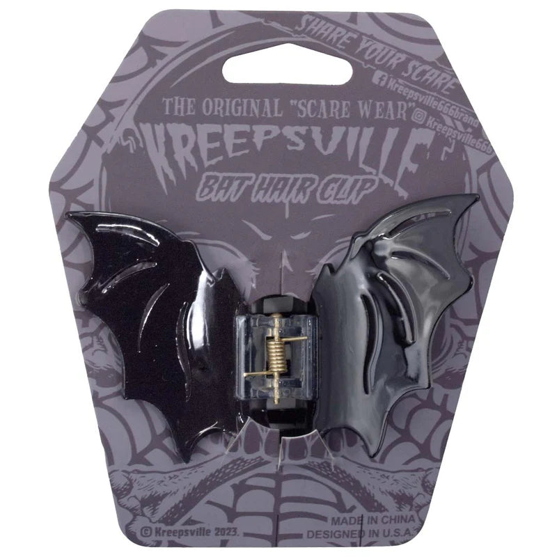 Bat Hair Claw Clip-BLACK
