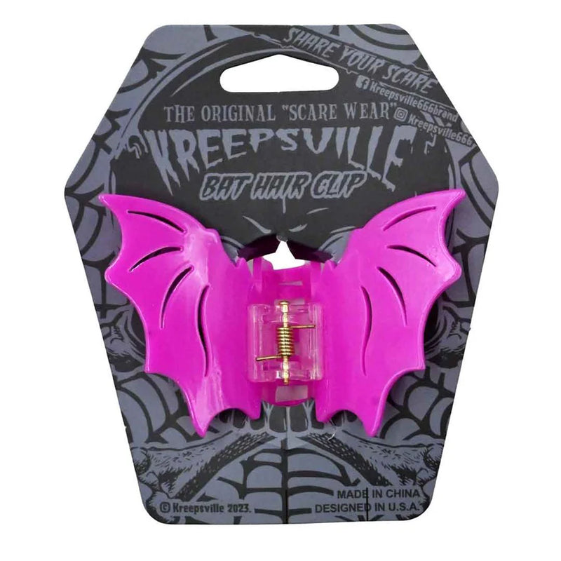 Bat Hair Claw Clip-Pink
