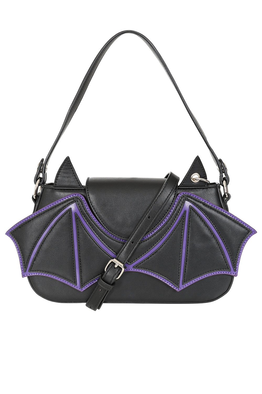 Batwing Charm Blk/Ppl