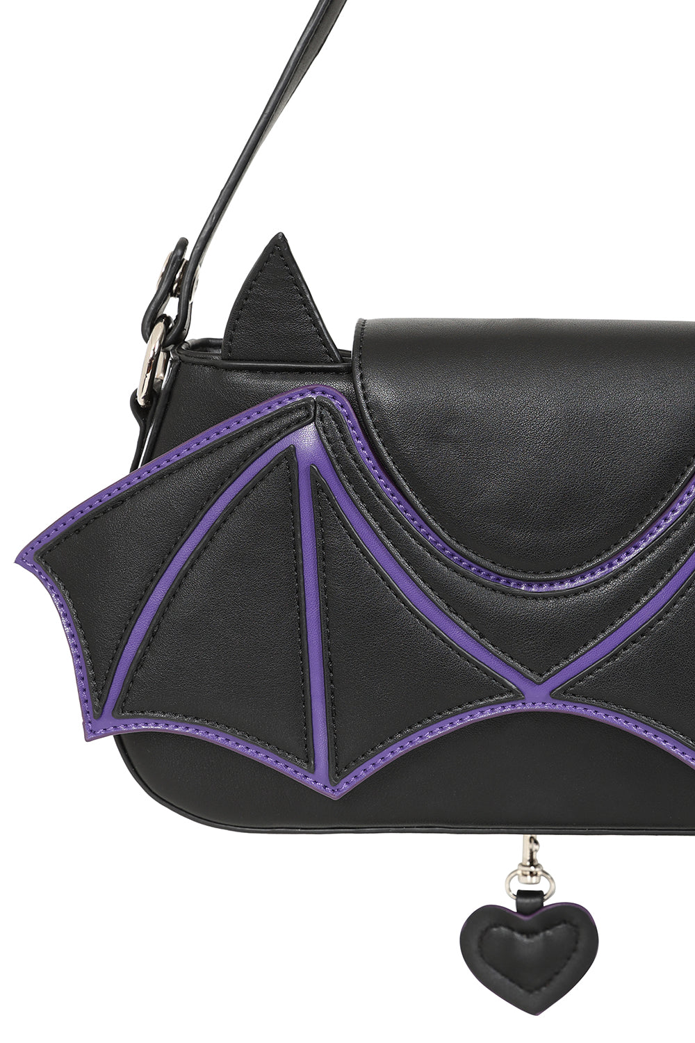 Batwing Charm Blk/Ppl
