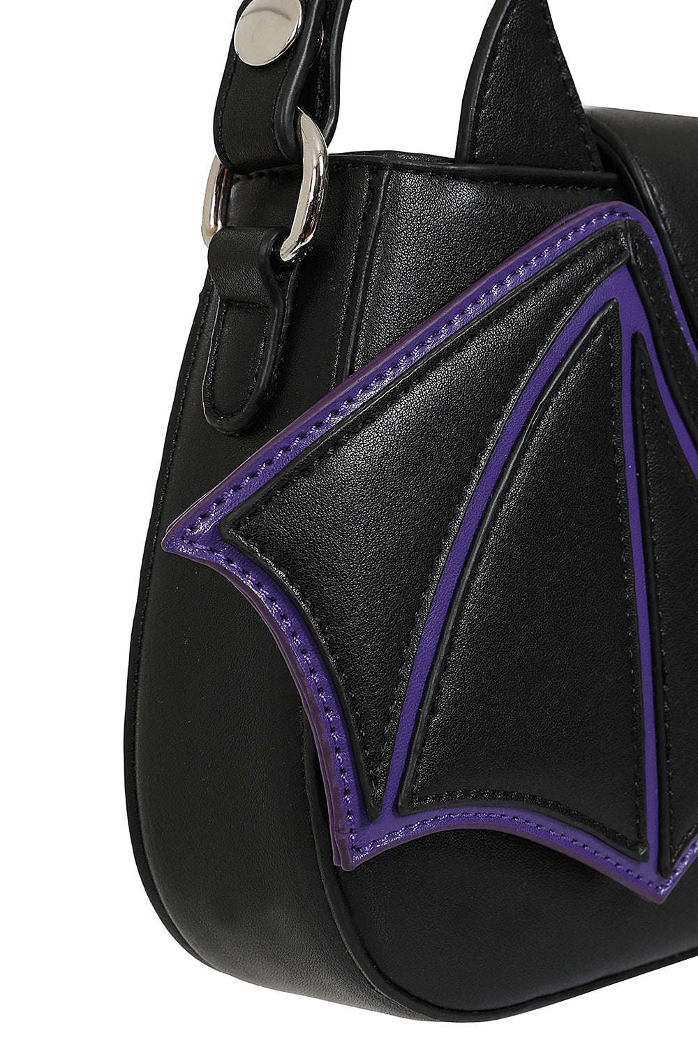 Batwing Charm Blk/Ppl