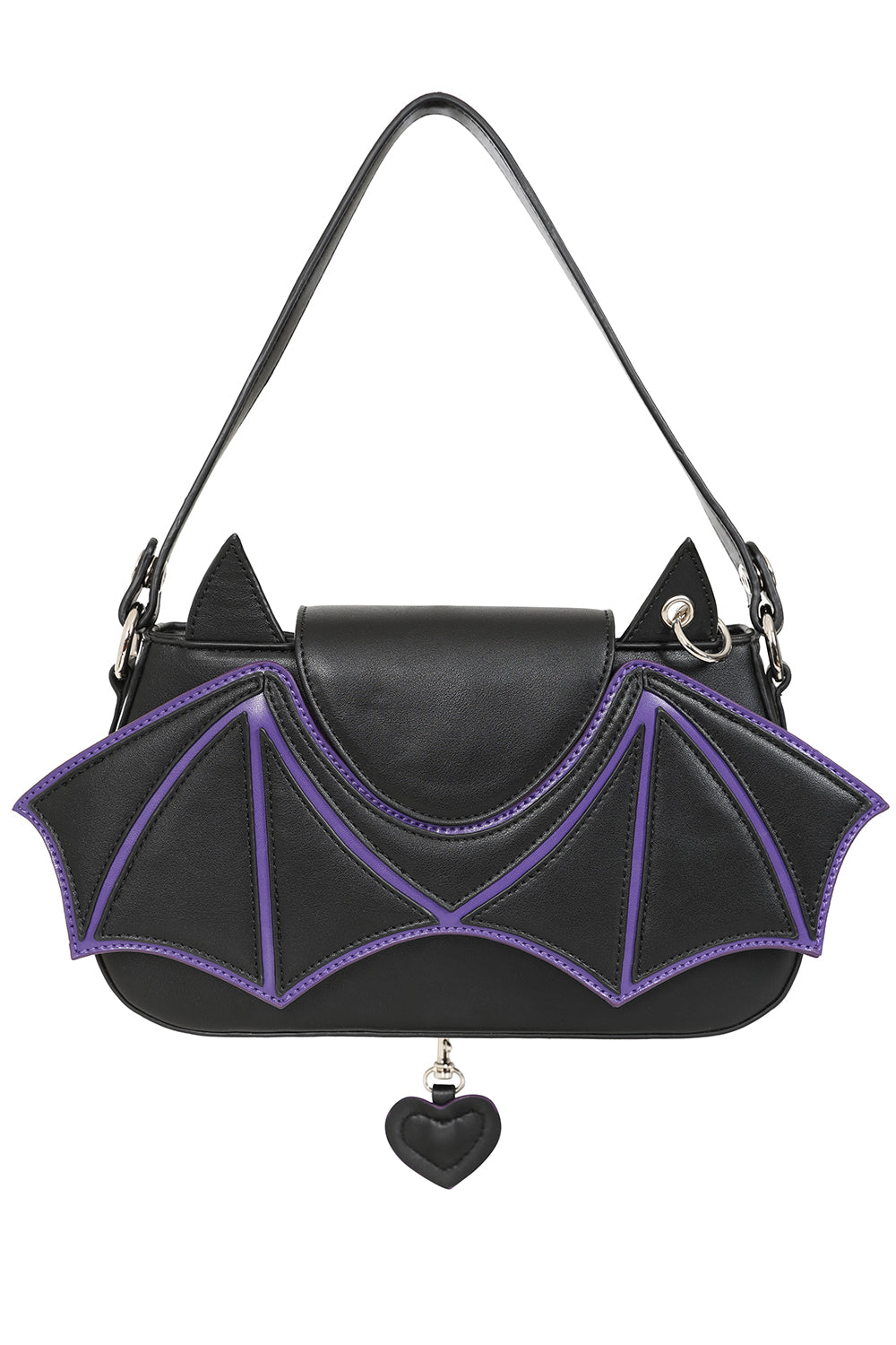 Batwing Charm Blk/Ppl