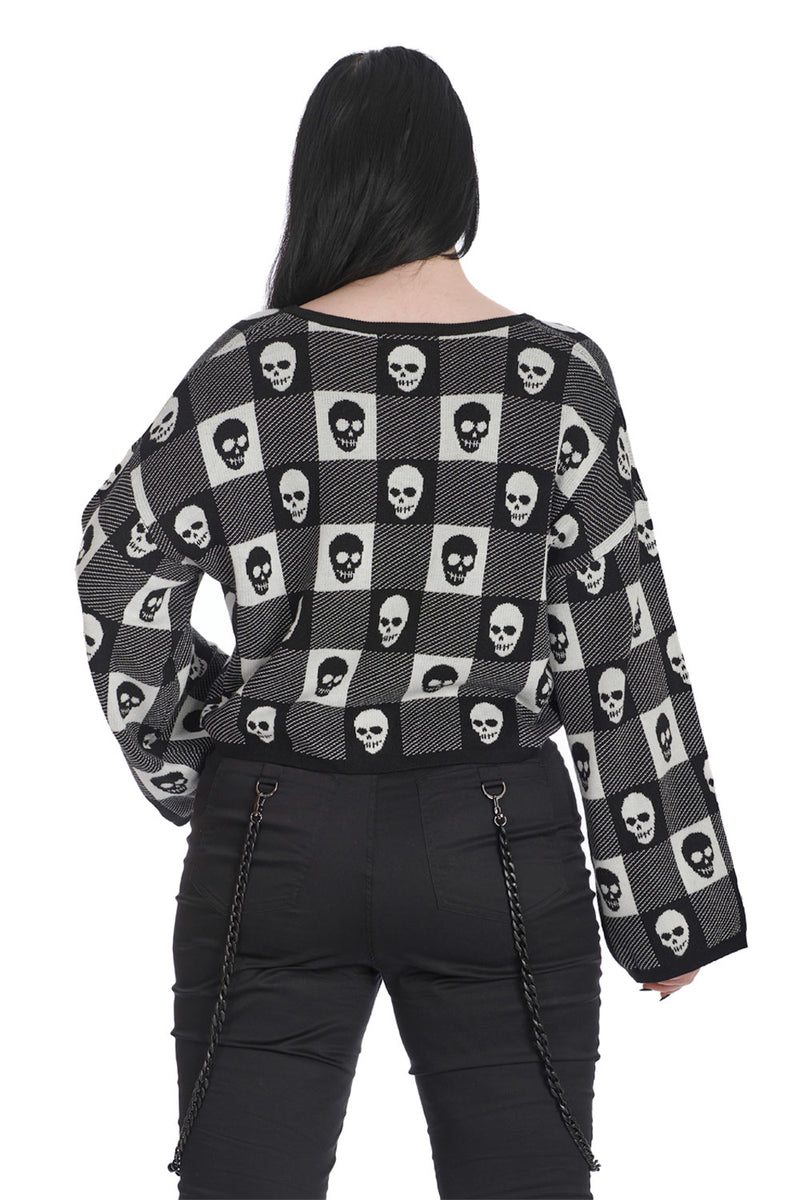 Belladonna Knit Sweater B/W