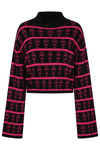 Black/Pink Celda Sweater